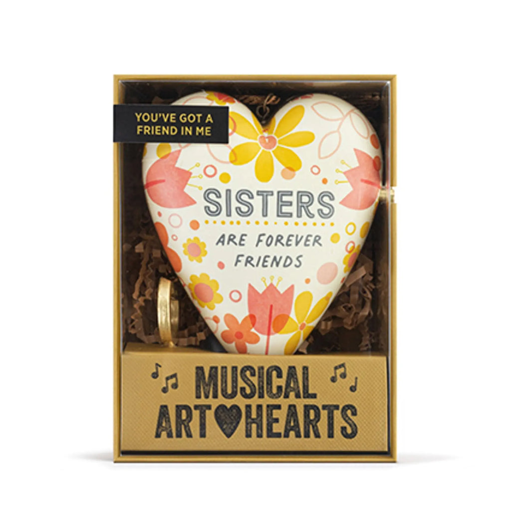 Demdaco Art Hearts -  Sisters Forever Musical Art Heart Widdop & Co
