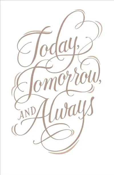 Wedding Card - Today, Tomorrow, Always UK Greetings