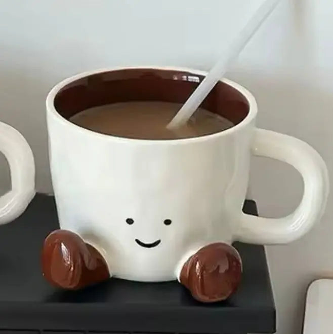 Kawaii Happy Pals - Mug. Cute Mug With A Happy Smile Face