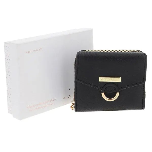 Equilibrium Modern Ring Purse - Black Joe Davies