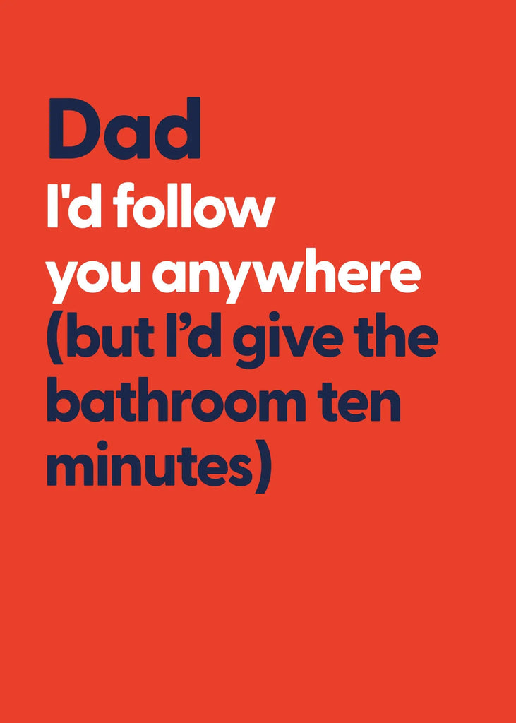 Father's Day - Bathroom 10 Minutes UK Greetings