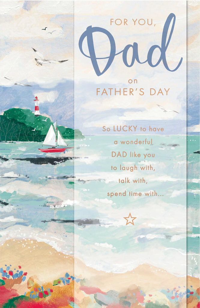Father's Day - Watercolour Sailing Boat UK Greetings
