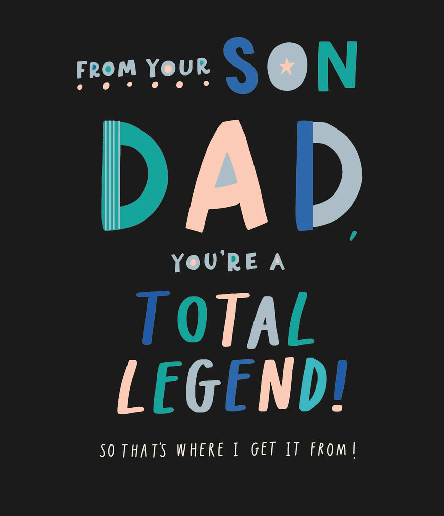 Father's Day - From Your Son Total Legend UK Greetings