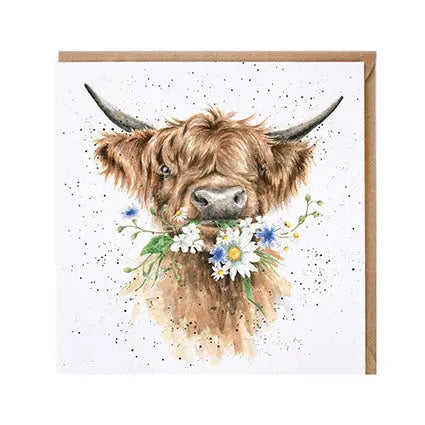 Wrendale Card - Daisy Cow Wrendale