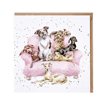 Wrendale Card - Movie Night Dogs Wrendale