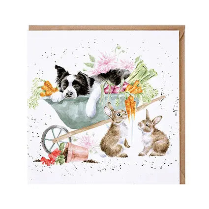 Wrendale Card - Sleeping On The Job Wrendale