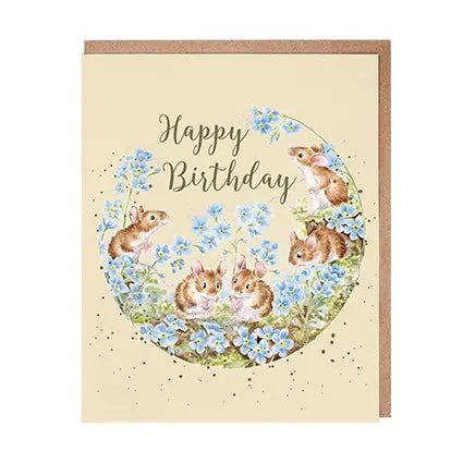 Wrendale Card - Forget Me Not Wrendale