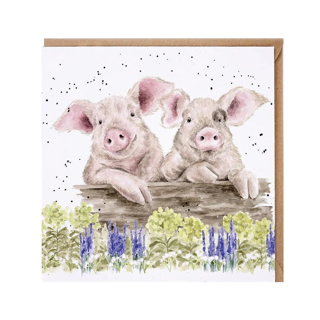 Wrendale Card - Nosy Neigh-Boars Wrendale