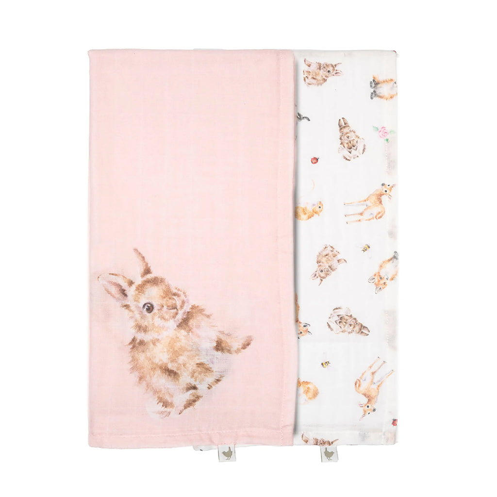 Wrendale - Little Wren Muslin Gift Set, Little Forest Wrendale