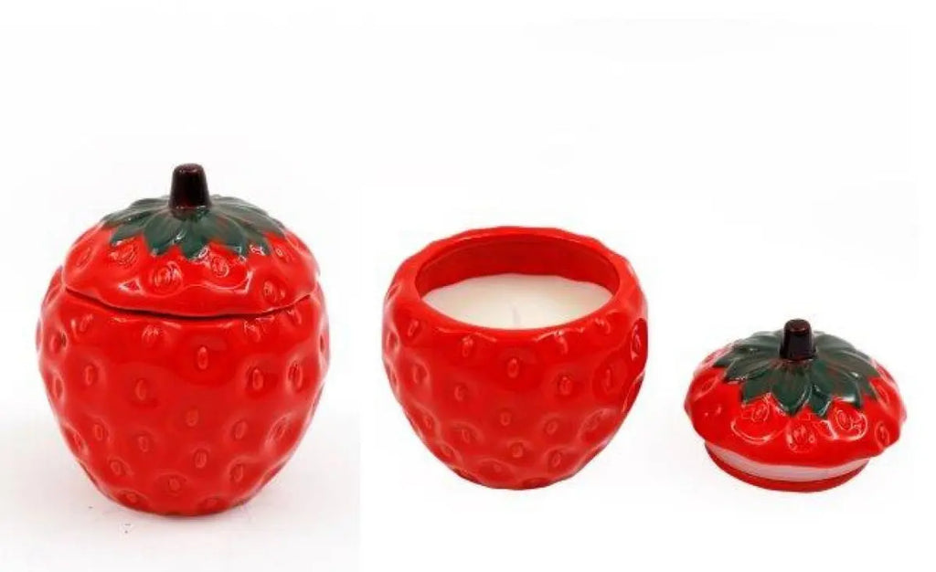 Strawberry Candle Pot Gainsborough Giftware