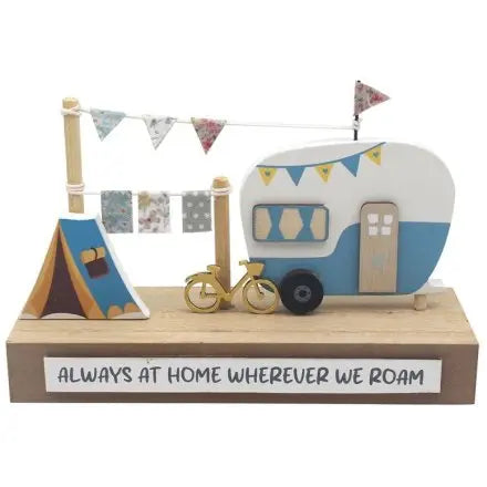 Wooden Caravan Plaque Gainsborough Giftware