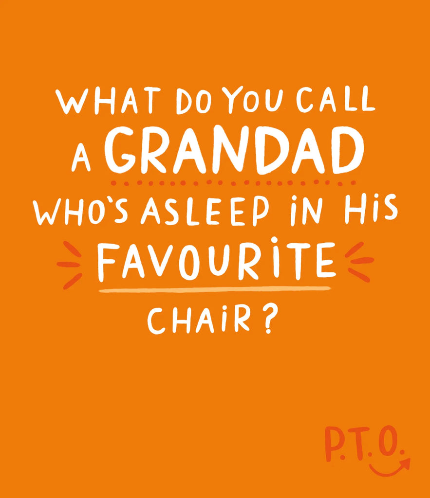 Father's Day - Grandad Asleep In His Chair UK Greetings