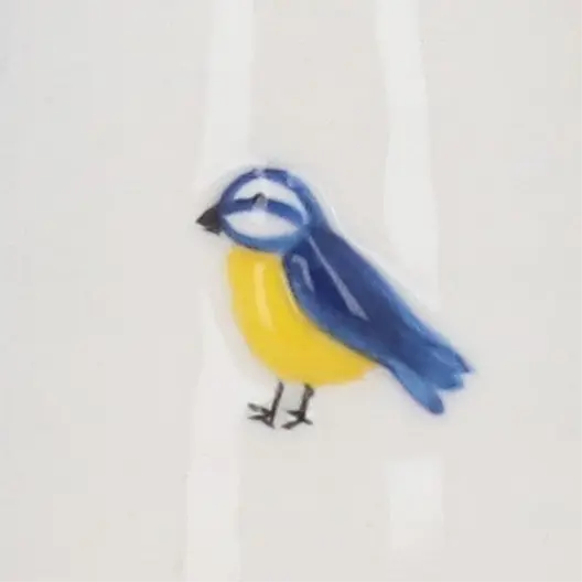 Blue Tit Stoneware Mini Jug Gisela Graham