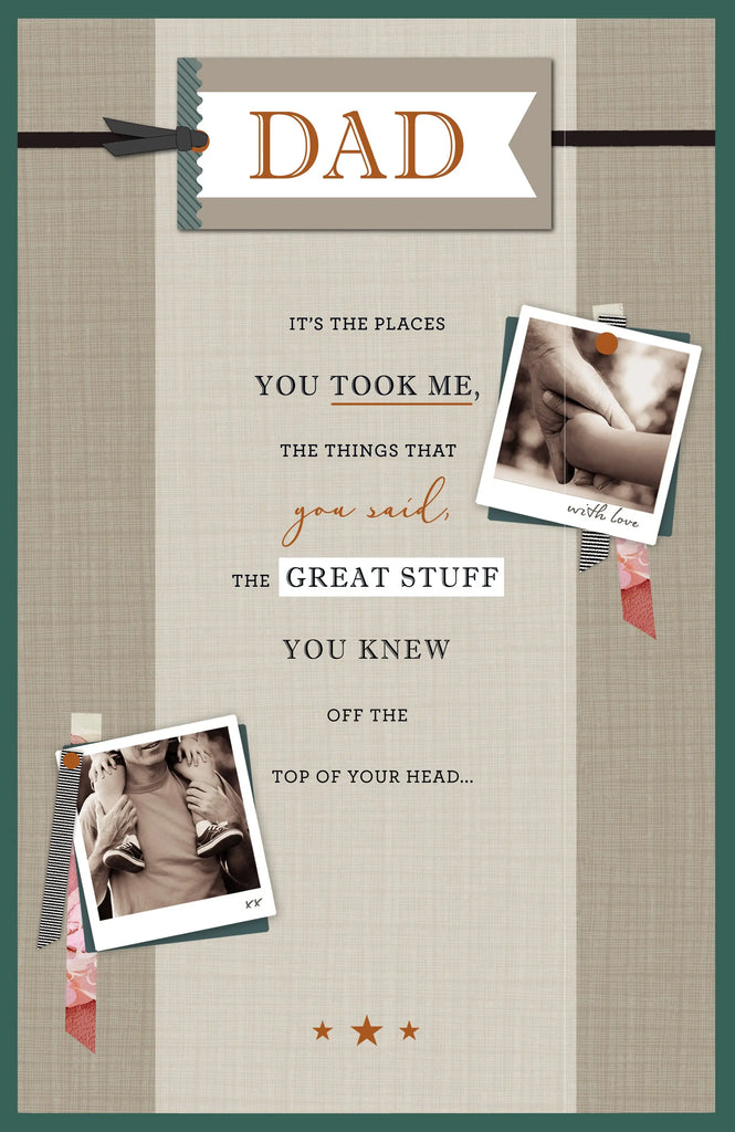 Father's Day - Things You Taught Me UK Greetings