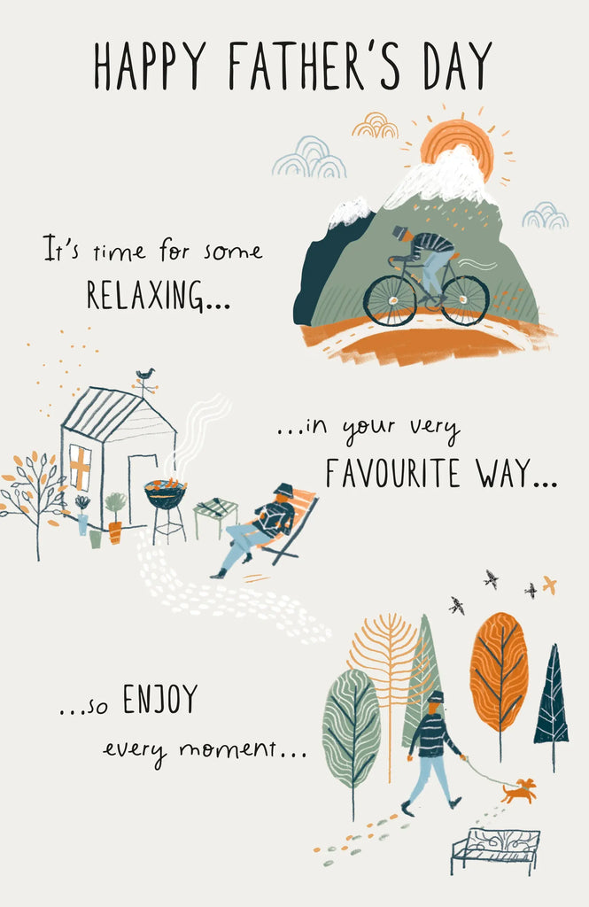 Father's Day - Relaxing In Your Favourite Way UK Greetings