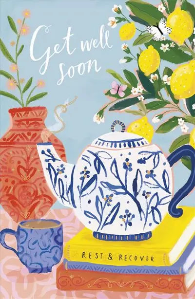 Get Well Card - Sicilian Lemon Tea UK Greetings