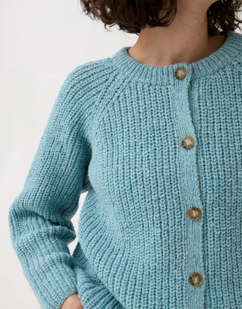 Sirdar - Round Neck Cardigan in Loveful Recyled Tweed DK - Knitting Pattern 10780 Sirdar Yarns