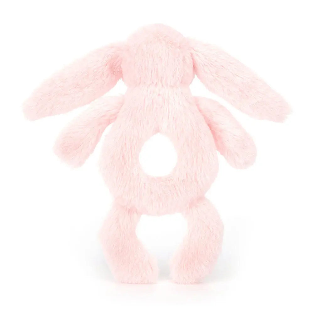Jellycat Baby - Bashful Pink Bunny Ring Rattle Jellycat