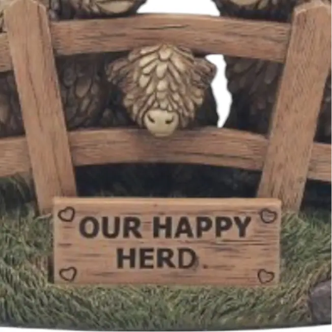 Highland Cows - "Our Happy Herd" Ornament Gainsborough Giftware
