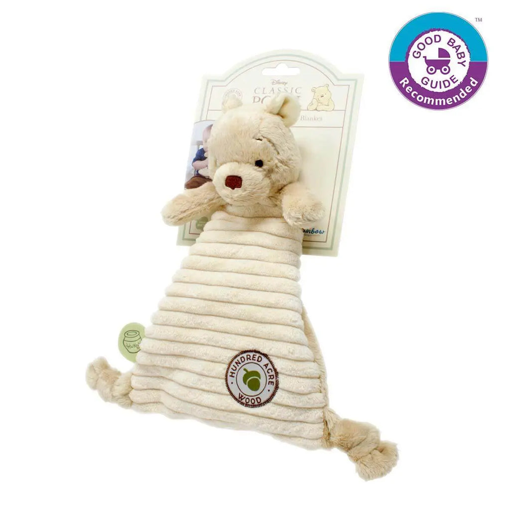 Soft Toy - Classic Pooh Comfort Blanket Rainbow
