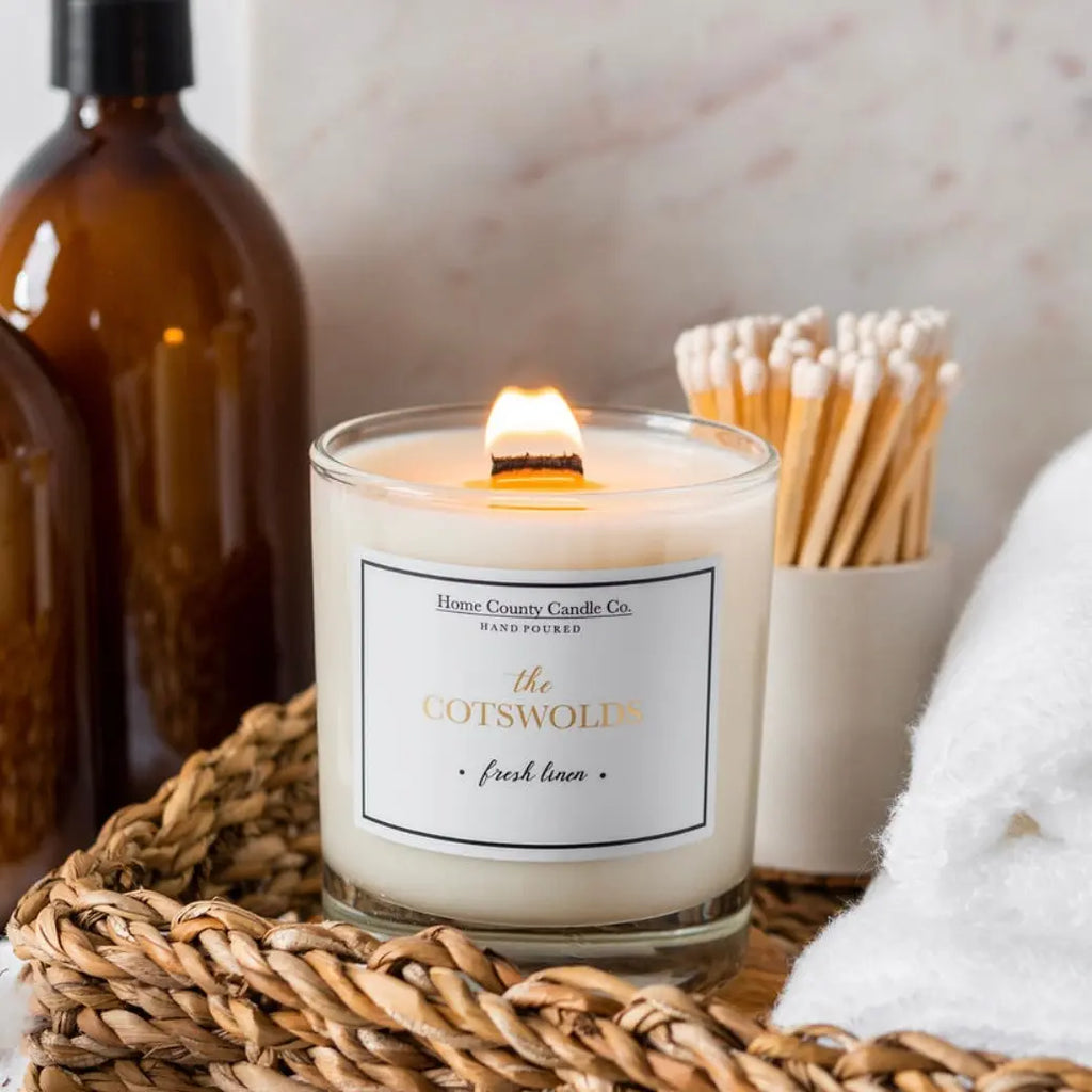 Home County Candle Co - The Hampshire Candle, Rosewood + Velvet Moss Home County Co.