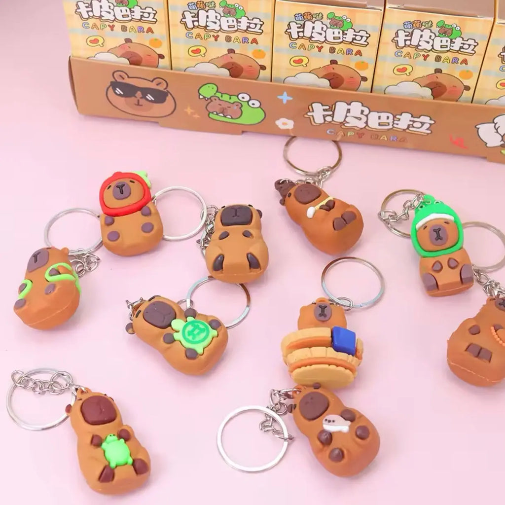 Surprise Capybara Blind Bag Key Chain Figure Forget Me Not 247