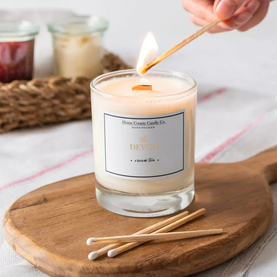 Home County Candle Co - The Hampshire Candle, Rosewood + Velvet Moss Home County Co.
