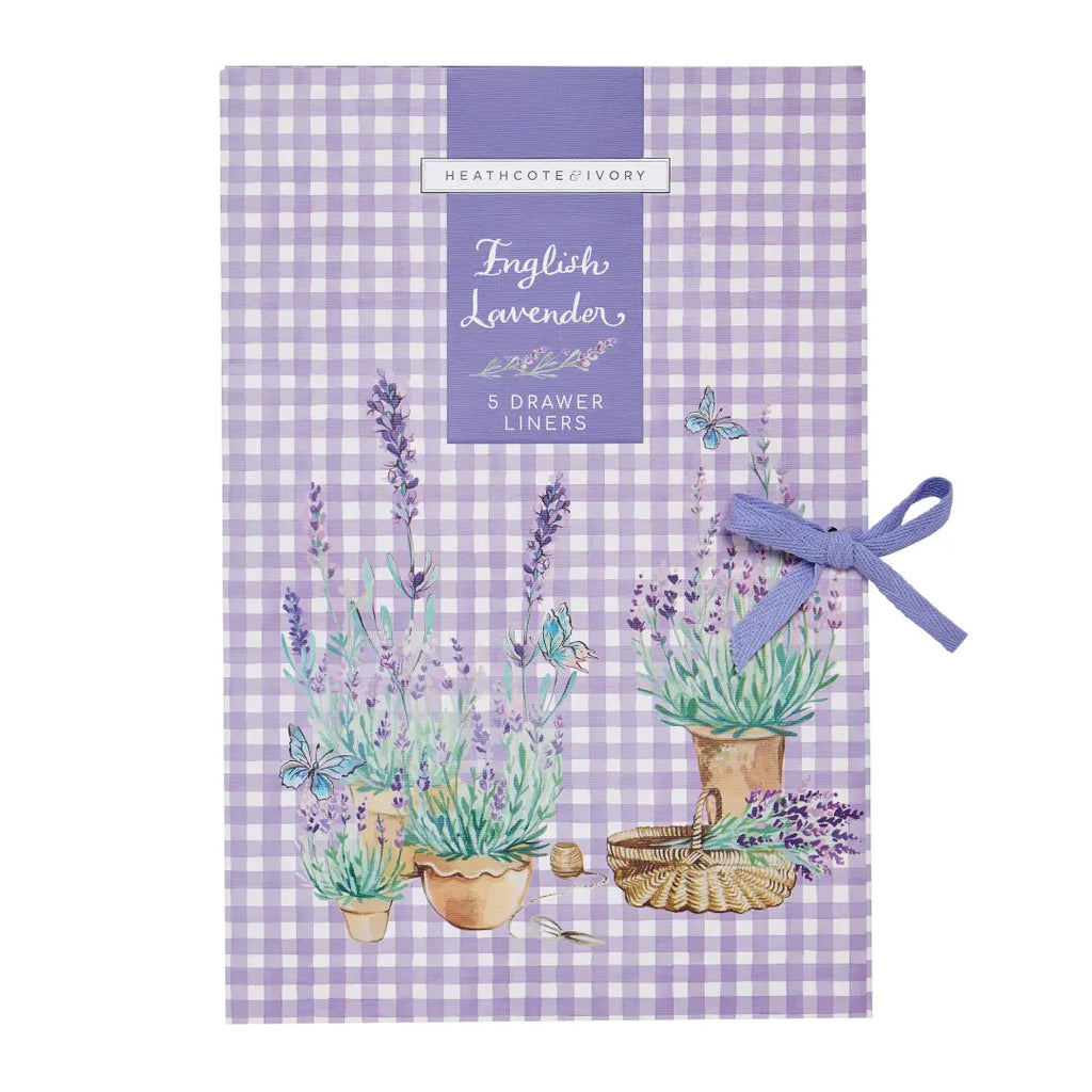 English Lavender Scented Drawer Liners Heathcote & Ivory