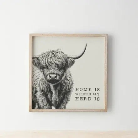 Highland Cow Frame Gainsborough Giftware