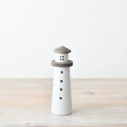 Wooden White Lighthouse Gainsborough Giftware