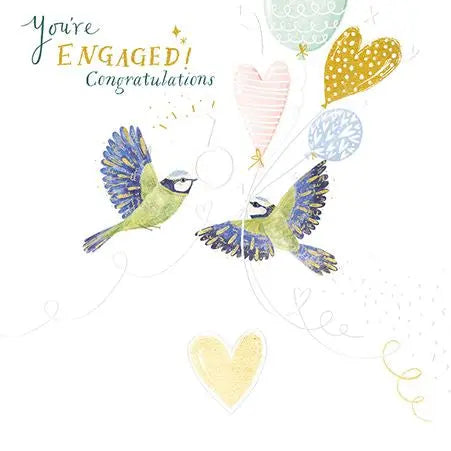 Engagement Card - Love Birds Ling Design