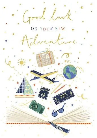Bon Voyage Card - Book Of Adventure Ling Design