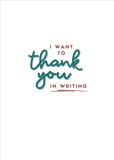 Thank You Card - Thank You UK Greetings