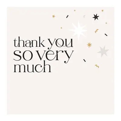 Thank You Card - Stars UK Greetings