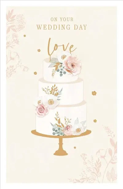 Wedding Card - Wedding Cake UK Greetings