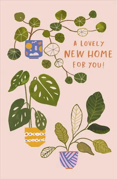 New Home Card - Plants UK Greetings