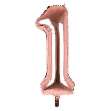 34" Rose Gold Number 1 Helium Balloon Wholesale