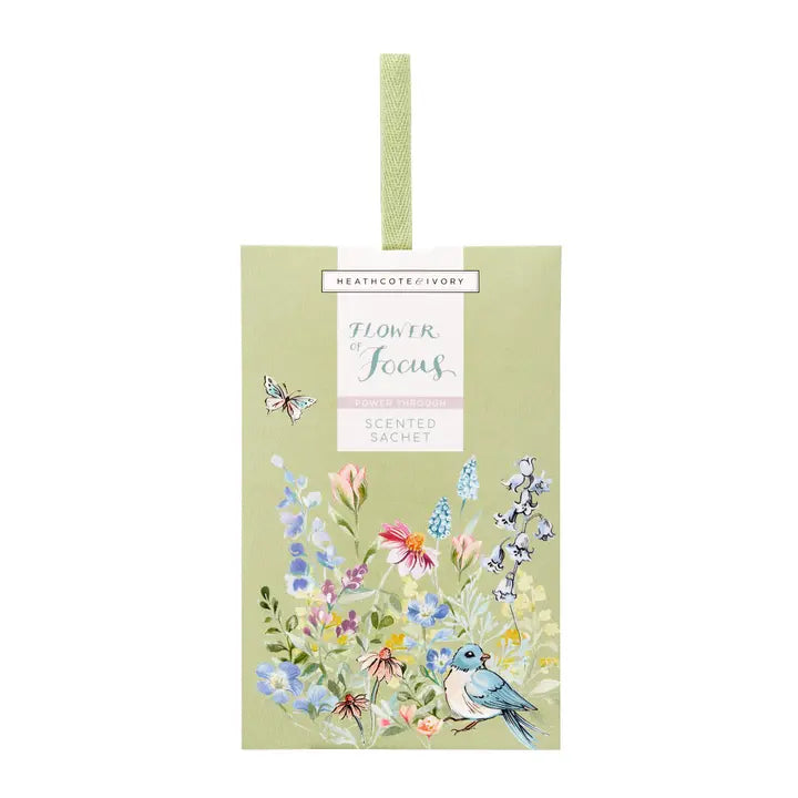 Flower Of Focus Single Scented Sachet Heathcote & Ivory