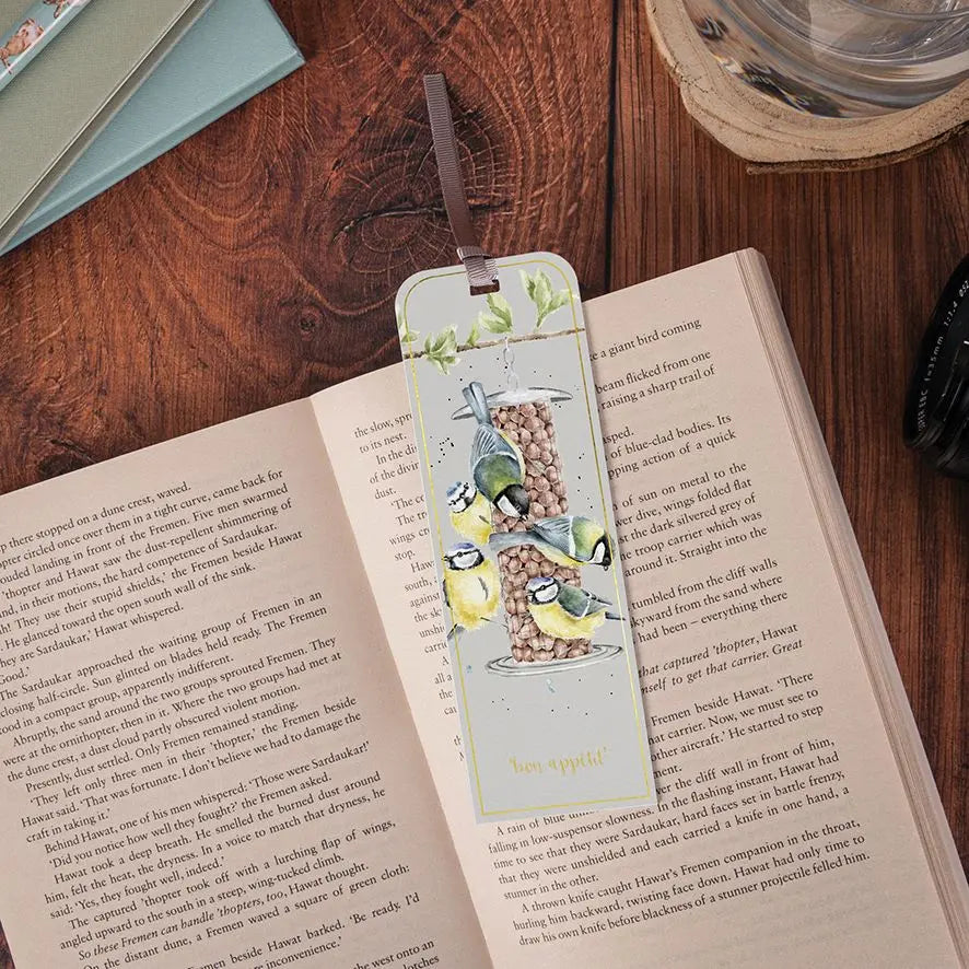 Wrendale - Blue Tit Bookmark, Bon Appetit Wrendale
