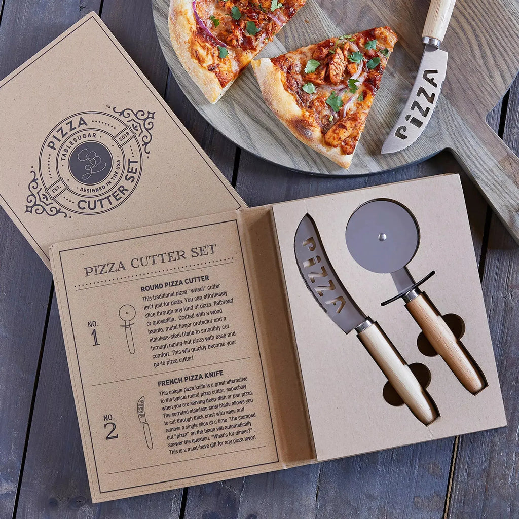 Santa Barbara Pizza Cutter Gift Set Widdop & Co