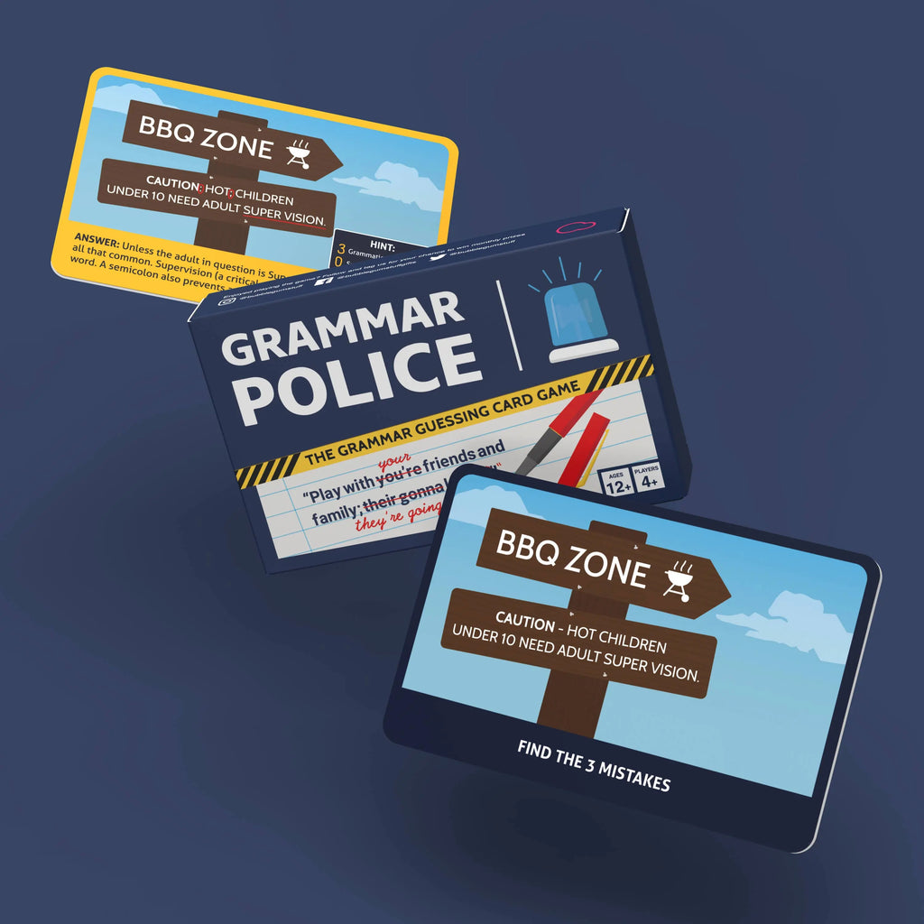Grammar Police Card Game Bubblegum Stuff UK