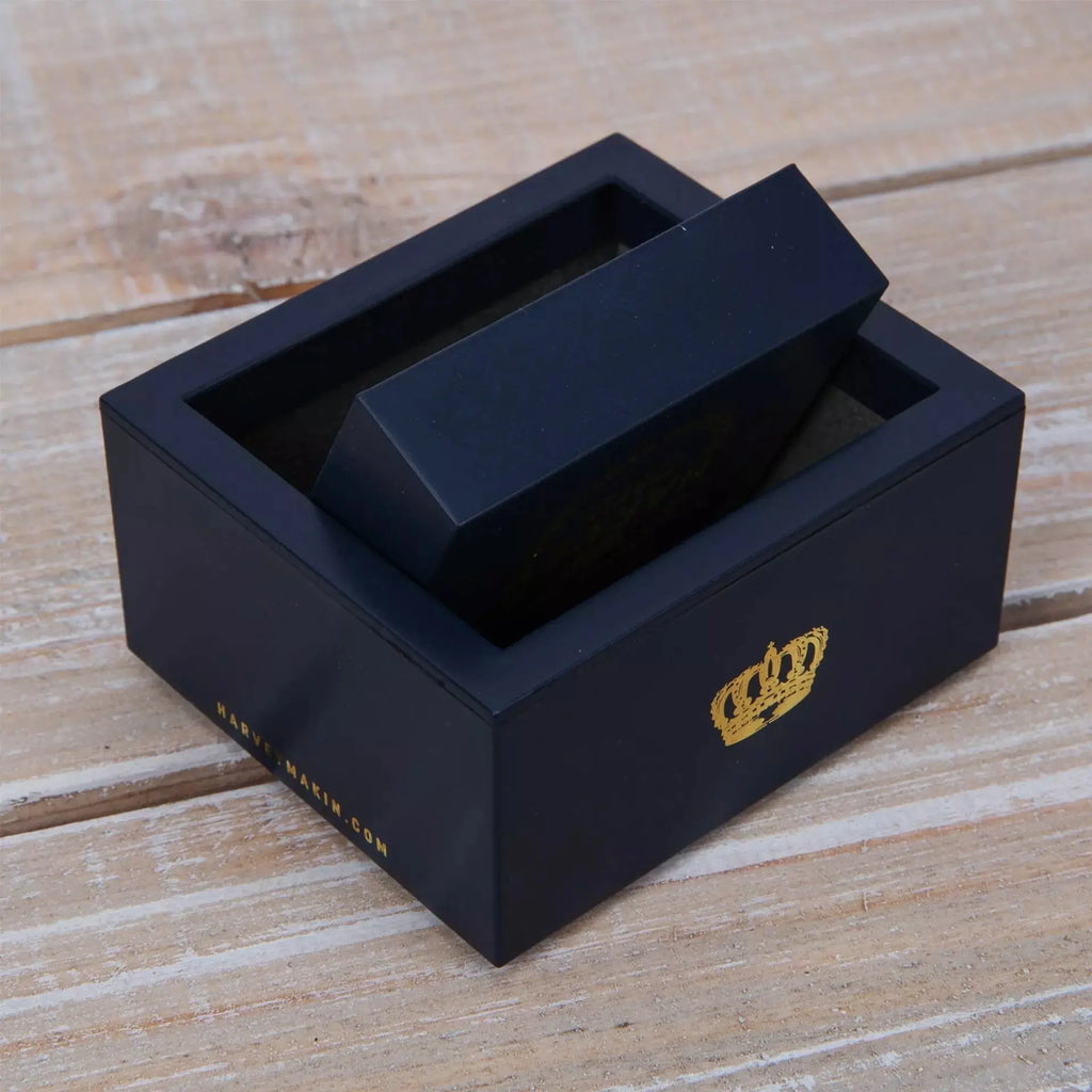 Harvey Makin Cufflinks - Plain with Diamantes Widdop & Co