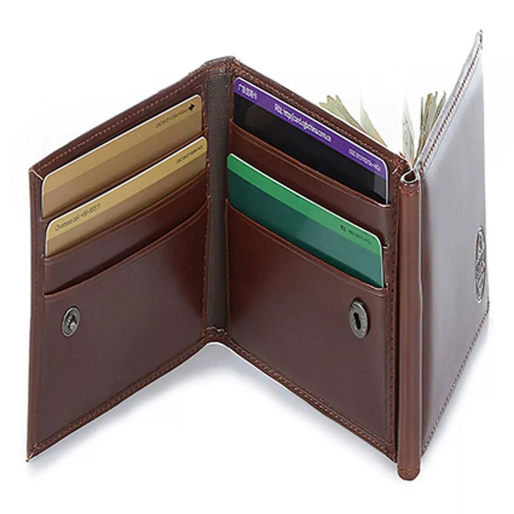 Mad Man - Brown 3 Fold Money Clip Wallet Widdop & Co
