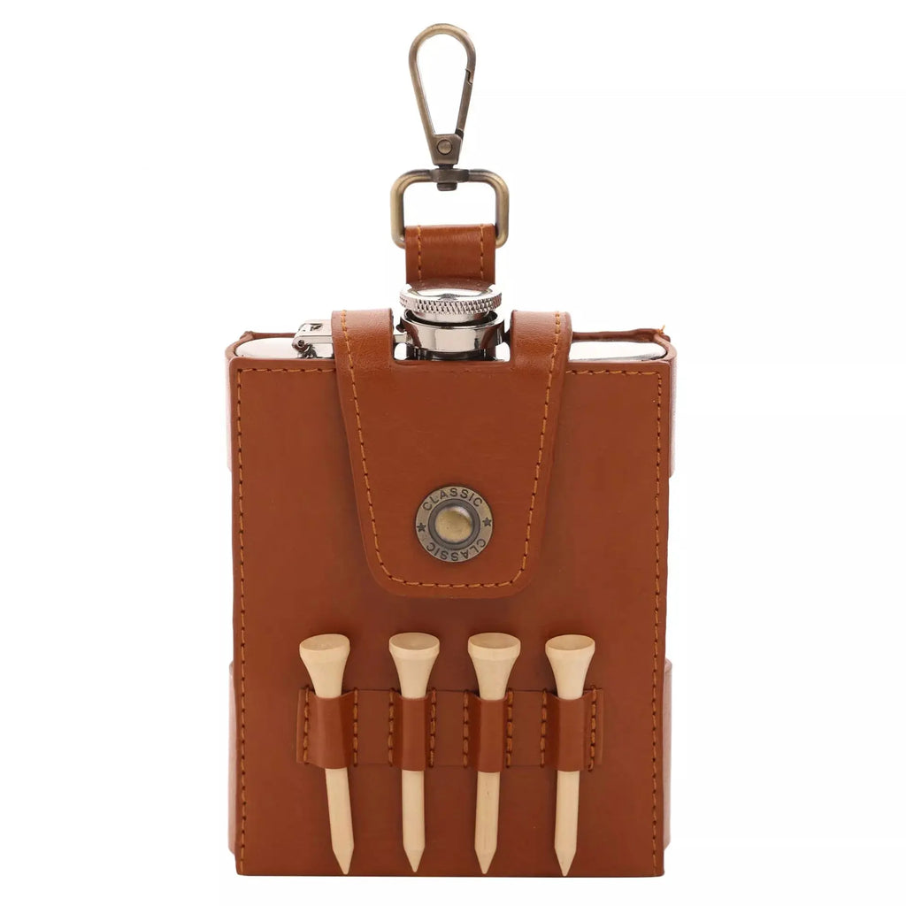 Harvey Makin - Golfers Hip Flask Gift Set Widdop & Co