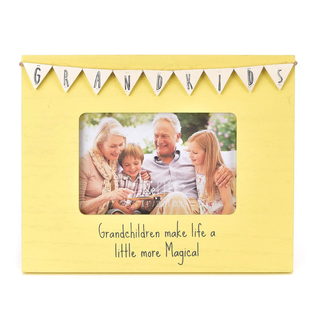 Photo Frame - Bunting Design, Grandkids Widdop & Co