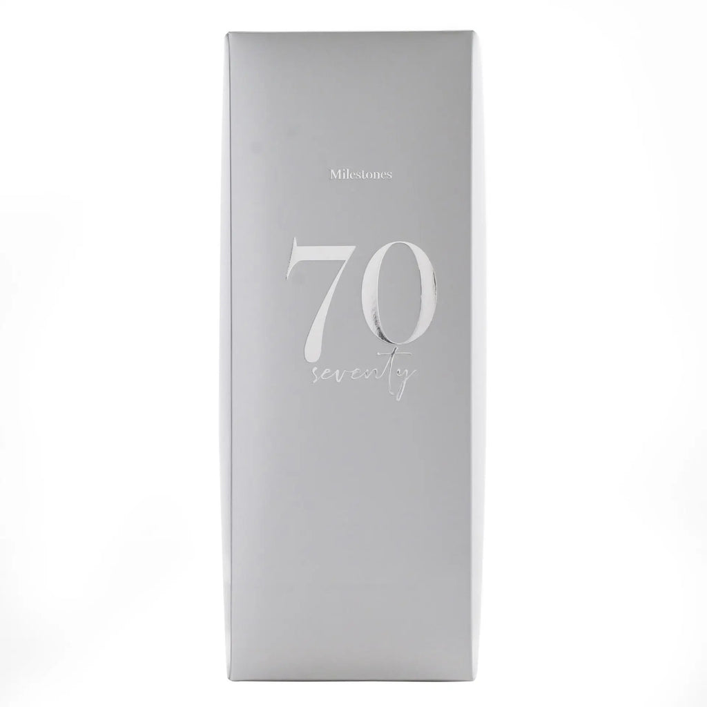 Milestones Champagne Flute 70th Birthday Widdop & Co