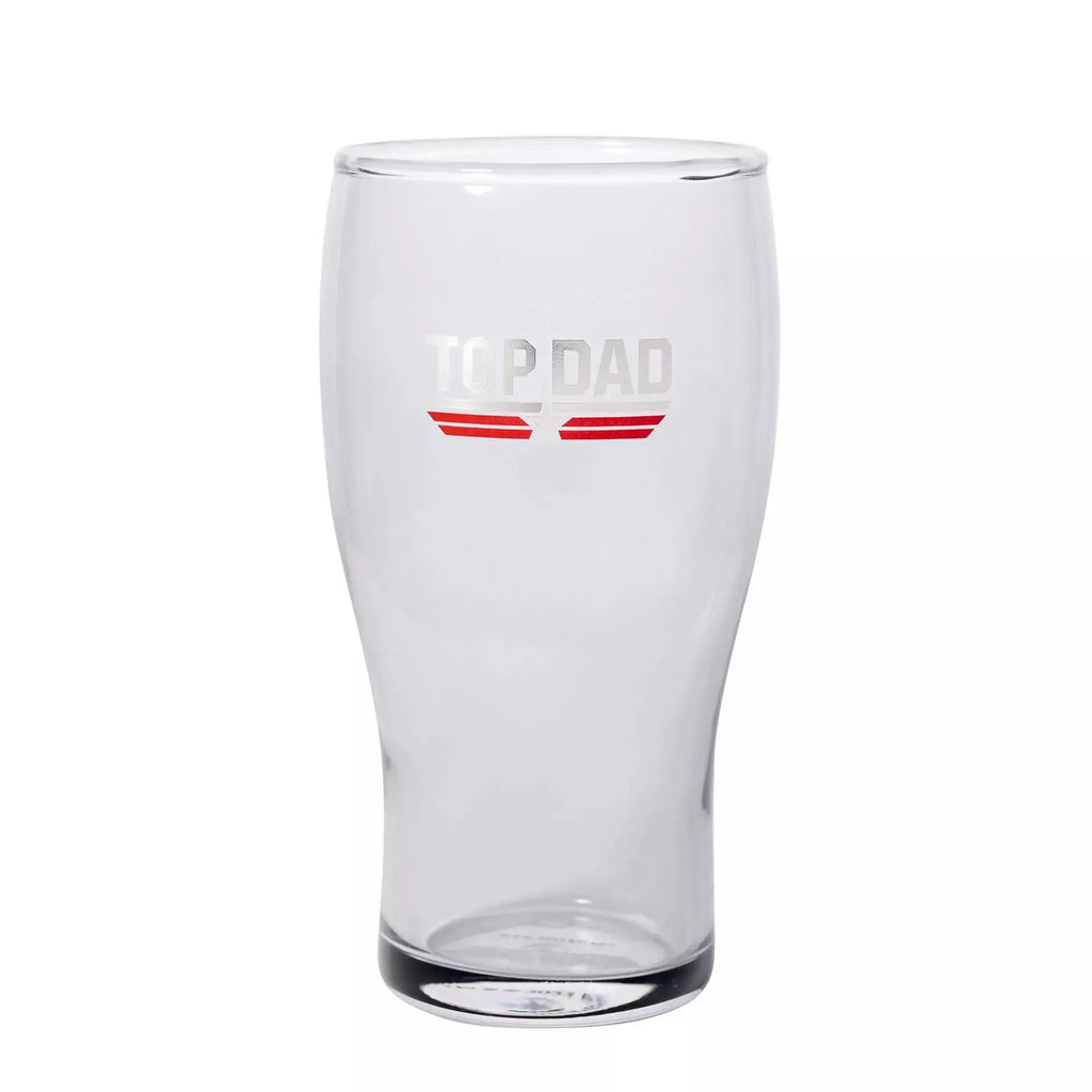 Top Gun Pint Glass - Top Dad Widdop & Co