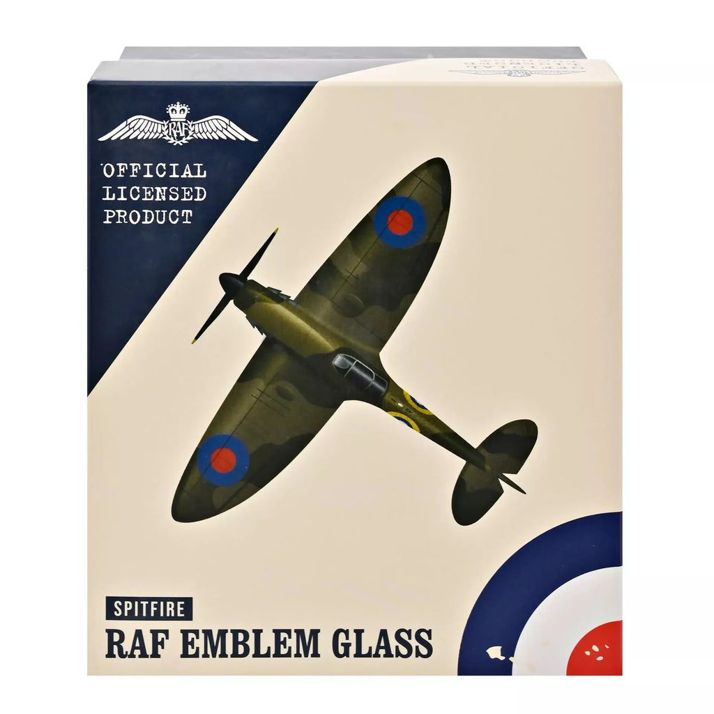 RAF Glass & Metal Whiskey Tumbler - Spitfire Widdop & Co