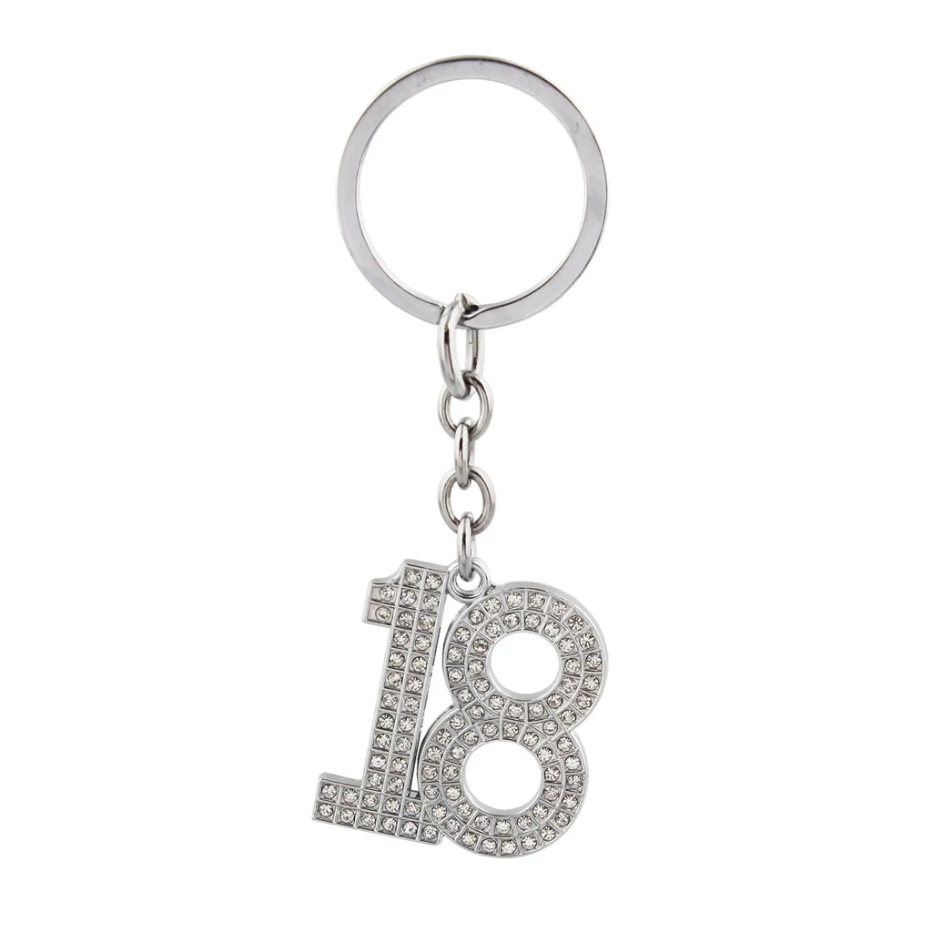 Milestones Crystal Keyring - 18 Widdop & Co