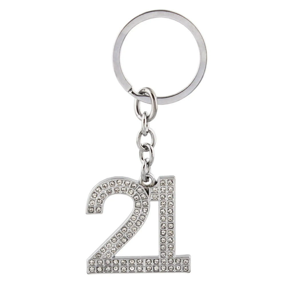 Milestones Crystal Keyring - 21 Widdop & Co